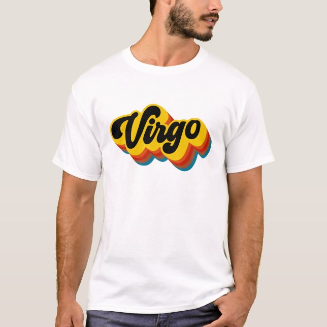 T-shirt Rétro Vierge vintage (Devant)