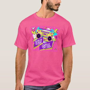 T-shirt Retro Vieux Hip hop de l'école Fly Girl 80s 90s B 