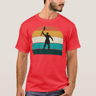 T-shirt Retro Viking Barbarian Ax Fighter Battle Warrier