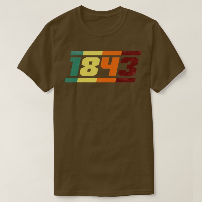 T-shirt Rétro Vintage 1843 (Design devant)