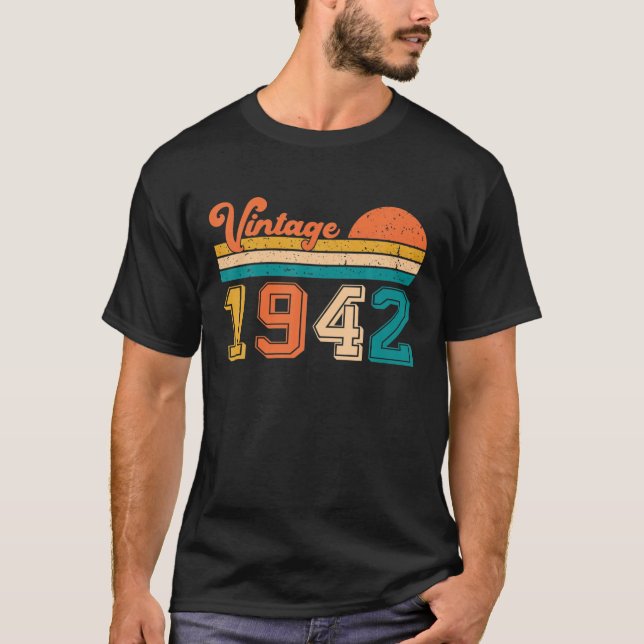 T-shirt Retro Vintage 1942 (Devant)
