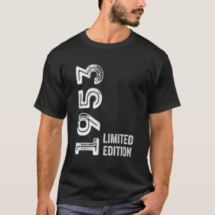 T-shirt Rétro Vintage 1953 69e anniversaire Hommes Femmes