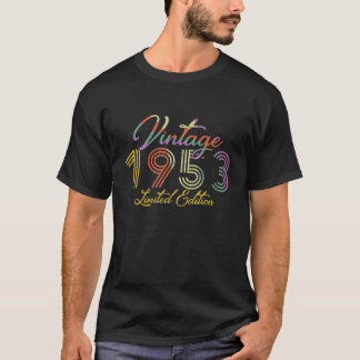T-shirt Retro Vintage 1953 Limited Edition Anniversaire co