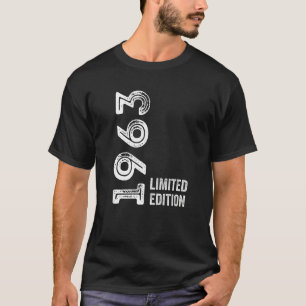 T-shirt Retro Vintage 1963 60e anniversaire Hommes Femmes