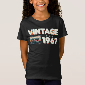 T-Shirt Rétro Vintage 1967 Nostalgic Anniversaire Hommes F