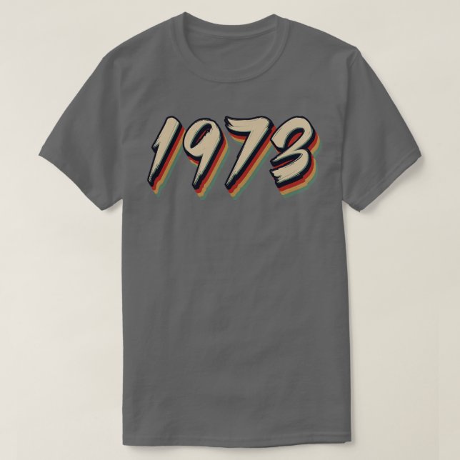 T-shirt Retro Vintage 1973 (Design devant)