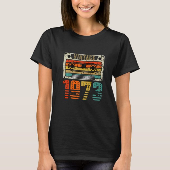 T-shirt Retro Vintage 1973 49e anniversaire (Devant)