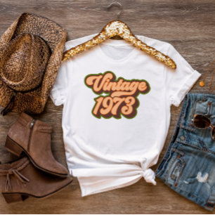 T-shirt rétro vintage 1973 pour femmes