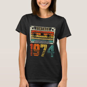 T-shirt Retro Vintage 1974 49e anniversaire
