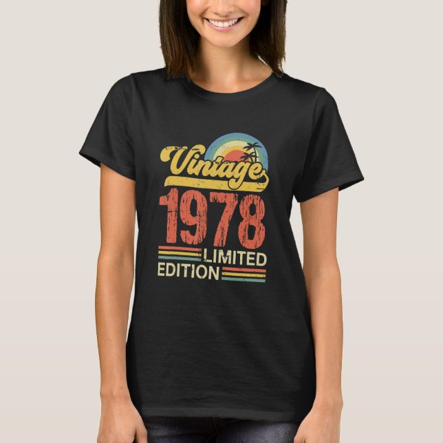 T-shirt Retro vintage 1978 édition limitée (Devant)