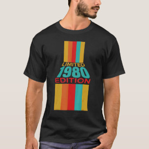 T-shirt Retro Vintage 1980 42e anniversaire
