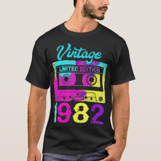 T-shirt Retro Vintage 1982 40e Anniversaire Bande de casse