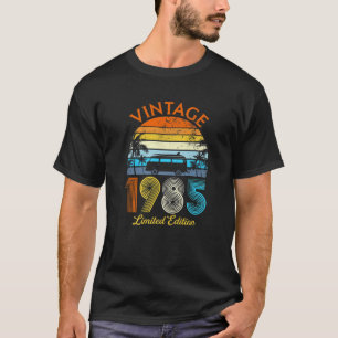 T-shirt Retro Vintage 1985 Limited Edition 37E Anniversair
