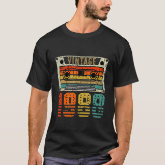 T-shirt Retro Vintage 1988 34e anniversaire