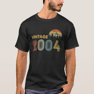 T-shirt Rétro Vintage 2004 Drôle Fille Garçons 20 Ans