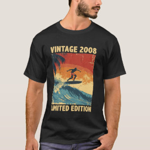 T-shirt Retro Vintage 2008 Surfing Lover Limited Edition C