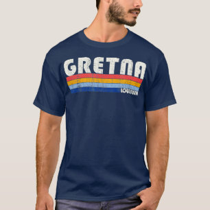 T-shirt Rétro Vintage 70 s 80 Style Gretna Louisiane
