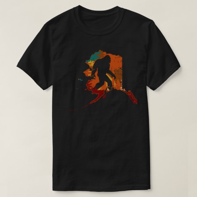 T-shirt Retro Vintage Alaska (Design devant)