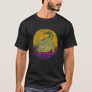 T-shirt Retro Vintage Alligator Gator Crocodile Zoo Animal