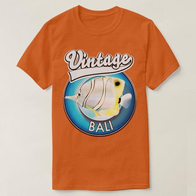 T-shirt Rétro vintage Bali (Design devant)