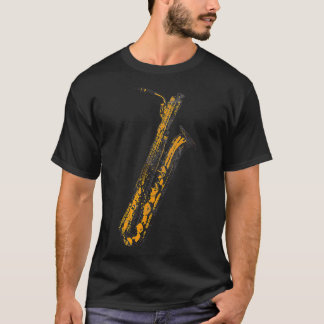 T-shirt Rétro vintage Baritone Saxophone Musique Bari Sax