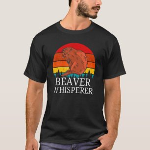 T-shirt Retro Vintage Beaver Whisperer mignonne Forêt Anim