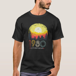 T-shirt Rétro Vintage Best of 1980 T Awesome Since Birthda