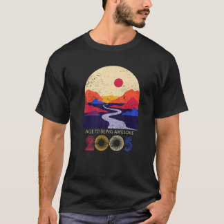 T-shirt Retro Vintage Best Of 2005 T Awesome Depuis Birthd