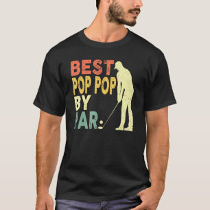 T-shirt Retro Vintage Best Pop Pop Par Par Golf Par Mens