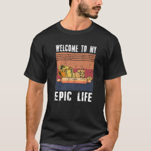 T-shirt Retro Vintage Bienvenue À Mon Epic Life Baker Prés