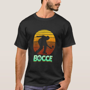 T-shirt Retro Vintage Bocce Italien Bowling Game Bocce