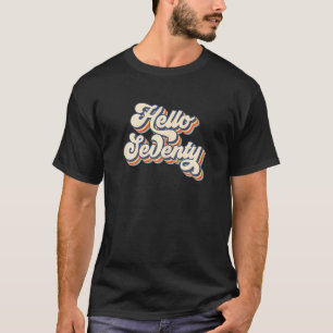 T-shirt Retro Vintage Bonjour Soixante-dix Cool Femmes et 