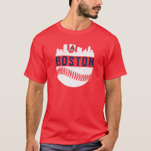 T-shirt Retro vintage Boston Baseball Skyline Massachusett
