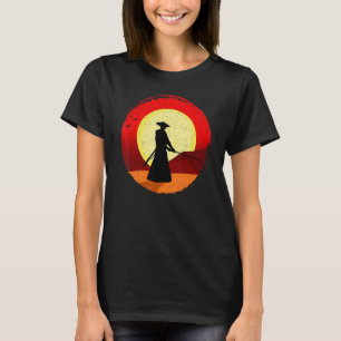 T-shirt Retro Vintage Bushido Ronin Japonais Samurai