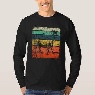 T-shirt Retro Vintage Chèvre Mens Fêtes Noël
