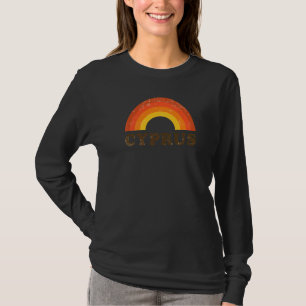 T-shirt Retro Vintage Chypre Rainbow Souvenir 60s les anné