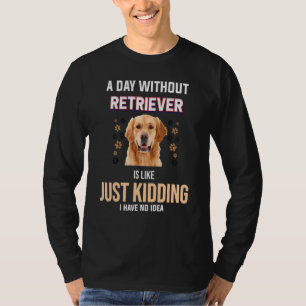 T-shirt Rétro Vintage Citation de Chien Golden Retriever F