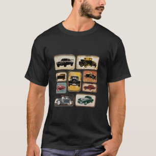 T-shirt rétro vintage classique drôle papa voiture graphiq