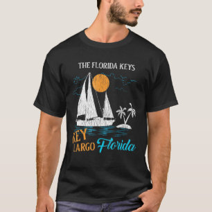 T-shirt Retro Vintage Clé Largo Famille Vacances Correspon