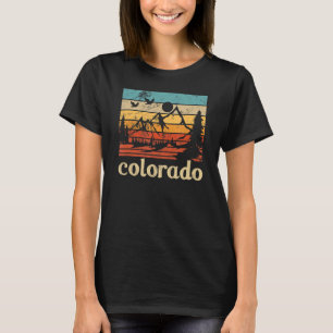 T-shirt Retro Vintage Colorado State Montagnes Rocheuses H
