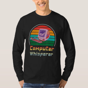 T-shirt Rétro Vintage Computer Programmer Or Coder Geeky