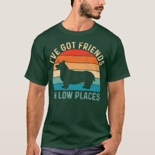 T-shirt Retro Vintage Corgi, Corgi Maman, J'Ai Des Amis Da