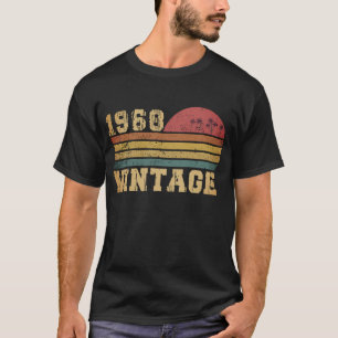 T-shirt Rétro Vintage Coucher de soleil Anniversaire 1968