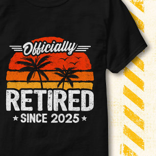 T-shirt Rétro Vintage Coucher de Soleil Palmier Officielle