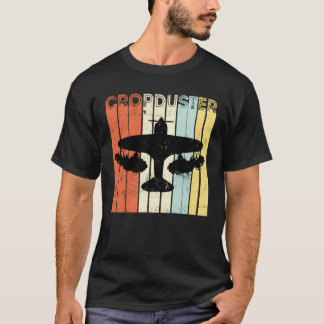 T-shirt Rétro Vintage Crop Duster AG Pilot