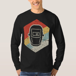 T-shirt Rétro Vintage de masque de soudure Cool Mig Tig Ga