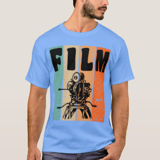 T-shirt Retro Vintage Director Movie Filmmaking Camera fri