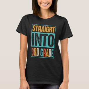 T-shirt Retro Vintage droit en 3e année Retour à Scho