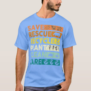 T-shirt Retro Vintage Enregistrer les abeilles Secourir le