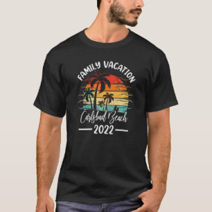 T-shirt Retro Vintage Family Vacation 2022 Californie Carl
